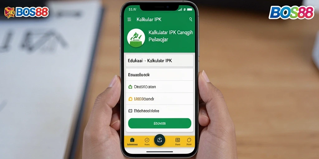 Antarmuka pengguna <strong>BOS88</strong> yang sederhana dan fungsional untuk kalkulasi IPK.