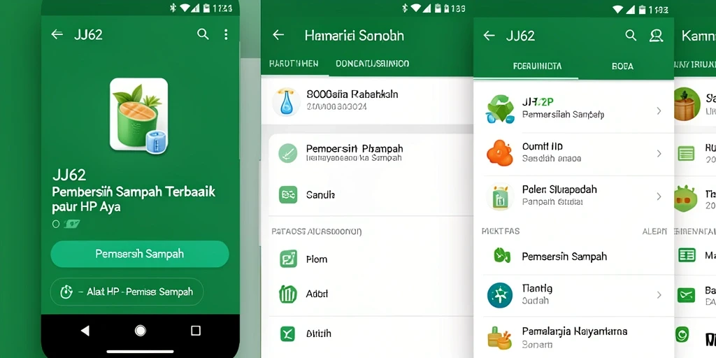 Tampilan antarmuka JJ62 yang sederhana dan efisien.