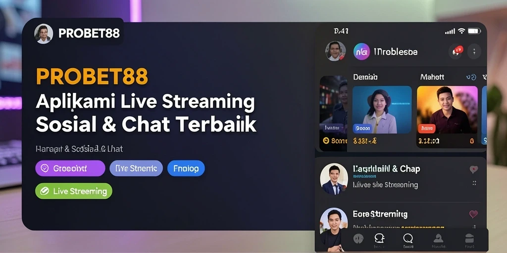 Antarmuka menarik dari PROBET88 dengan fitur live streaming yang interaktif.