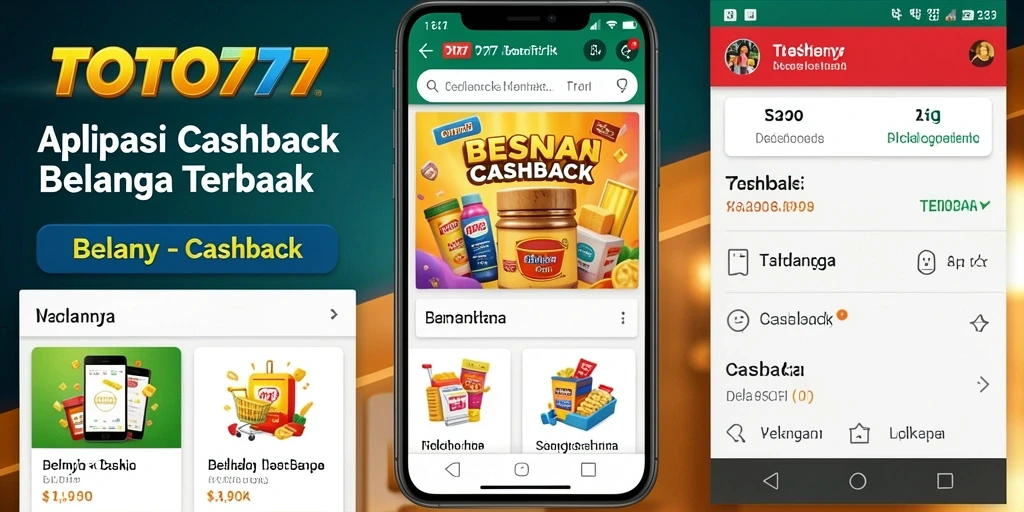 Antarmuka menarik aplikasi TOTO777 yang memudahkan pengguna mendapatkan cashback.