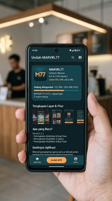 Tampilan halaman APK marvrl77